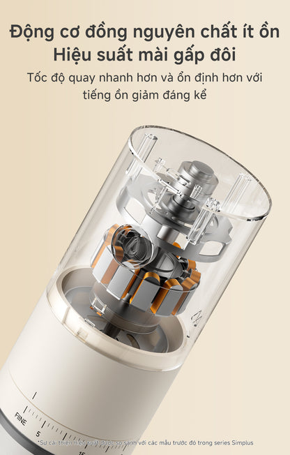Simplus Máy Xay Cà Phê Điện Cầm Tay 38 Mức Độ MDJH005FZ