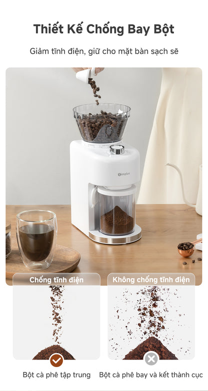 Simplus Máy Xay Cà Phê Điện Để Bàn 35 Mức Độ MDJH004