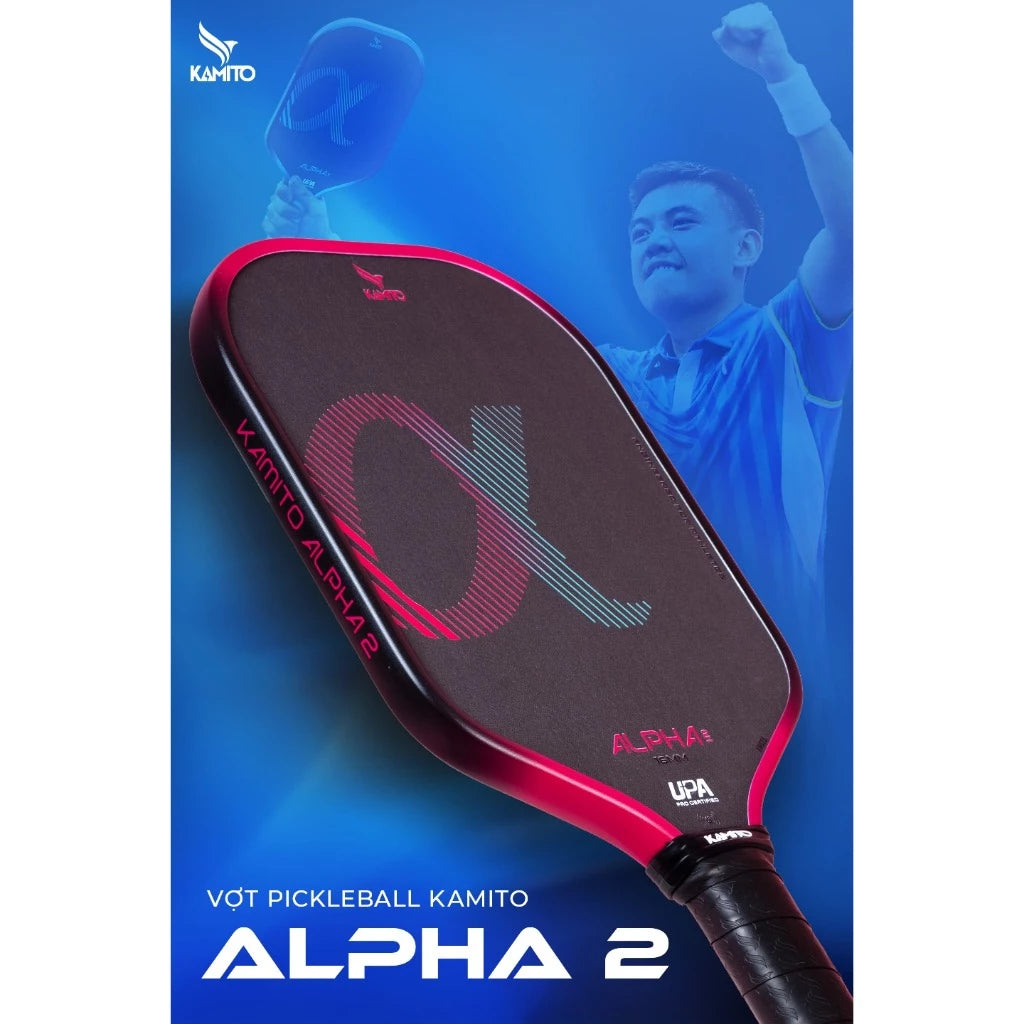 Vợt Pickleball Kamito Alpha 2 - mặt vợt Carbon Toray