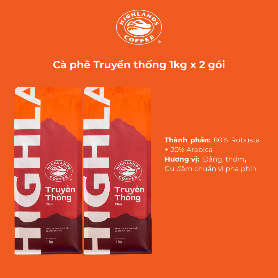Cà Phê Rang Xay Truyền Thống Highlands Coffee