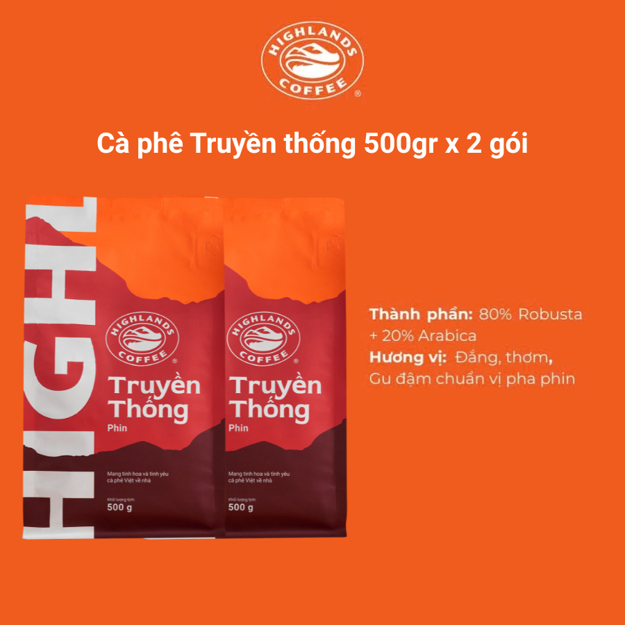 Cà Phê Rang Xay Truyền Thống Highlands Coffee